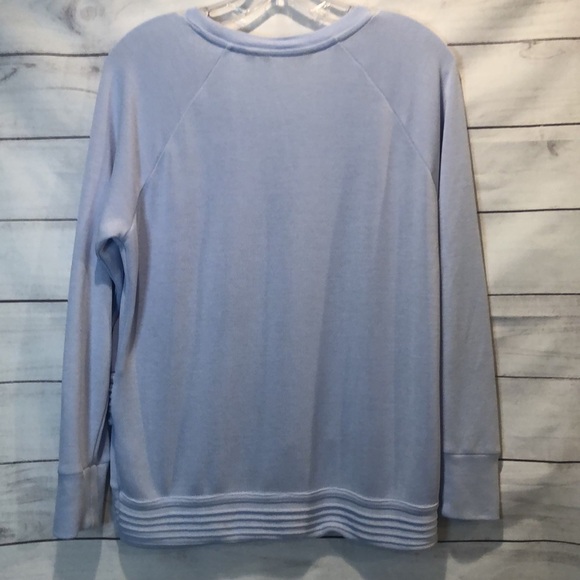 Athleta Serenity Criss Cross Sweatshirt-size Medium - Picture 3 of 8